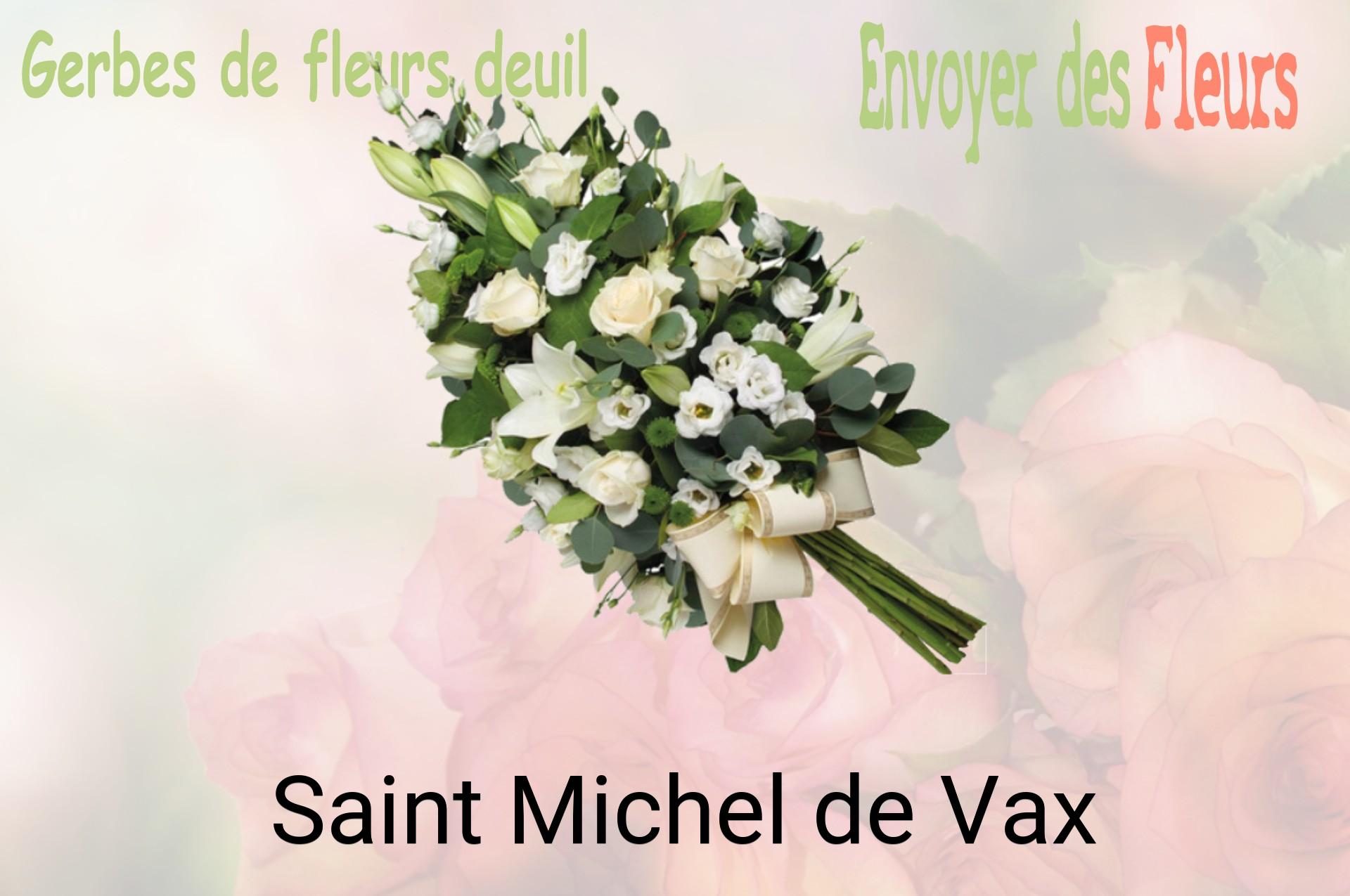 Gerbe de fleurs de deuil livrée à Saint-Michel-de-Vax